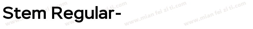 Stem Regular字体转换